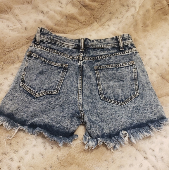 Distressed Denim Shorts - Picture 2 of 2